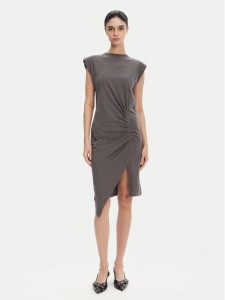 PINKO Sukienka codzienna 104614 A2HE Szary Regular Fit