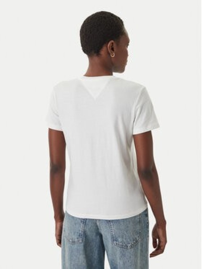 Tommy Jeans T-Shirt DW0DW22277 Biały Regular Fit