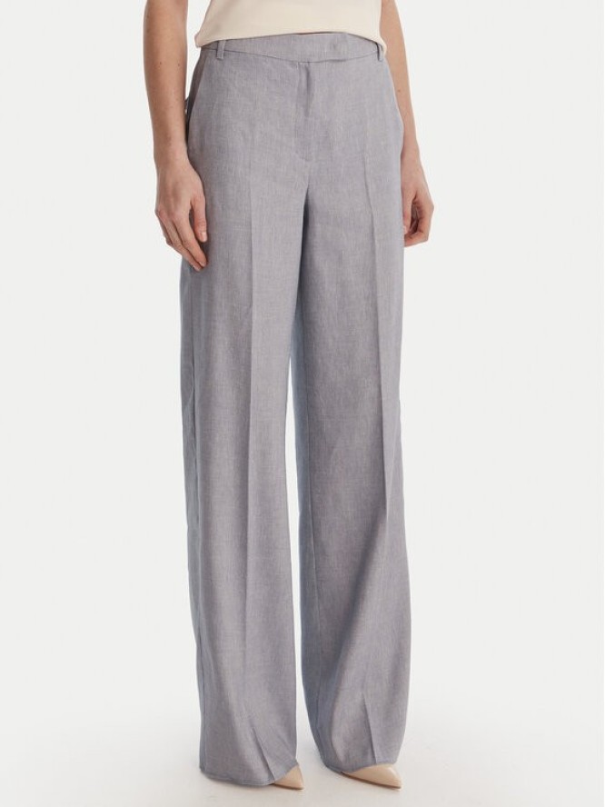 Marella Spodnie materiałowe Odino 2613131121 Błękitny Straight Fit