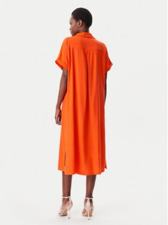 LOLA CASADEMUNT Sukienka koszulowa LS2515015 Pomarańczowy Regular Fit