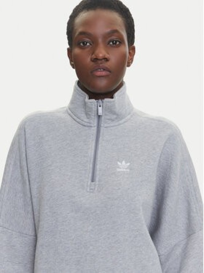 adidas Bluza Essentials French Terry IY9681 Szary Oversize