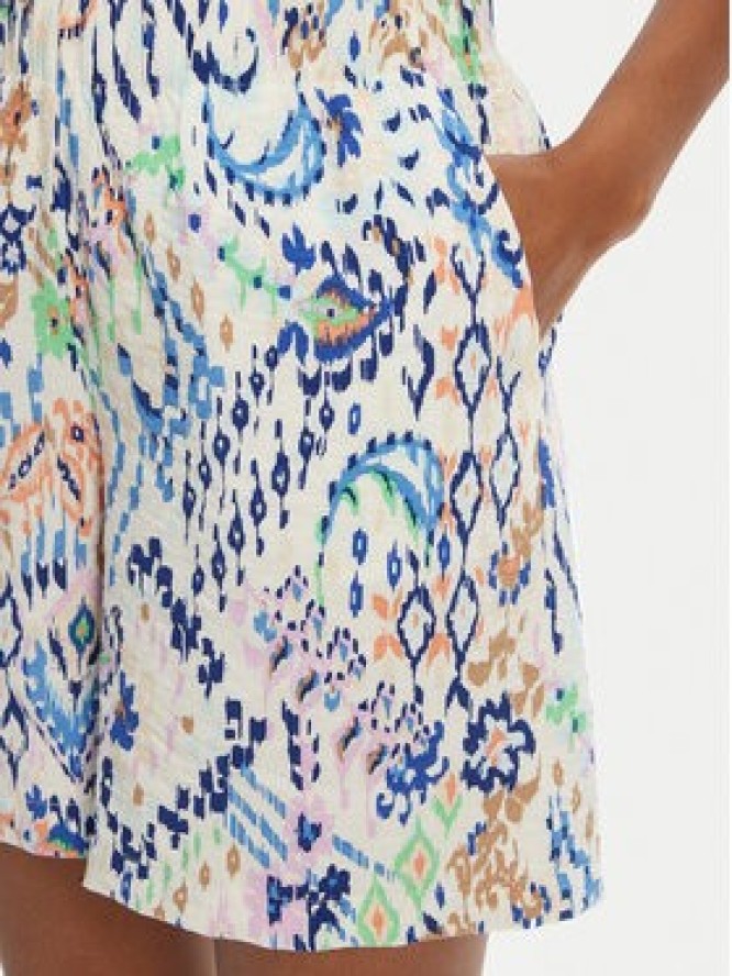 JDY Szorty materiałowe Troya 15347221 Écru Loose Fit