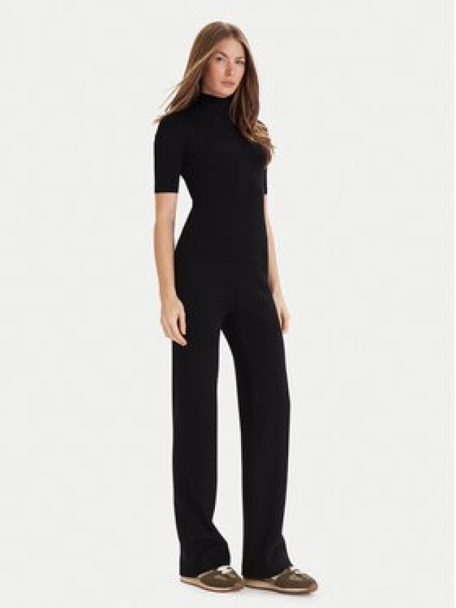 Vero Moda Spodnie dzianinowe Gold Art 10332174 Czarny Loose Fit