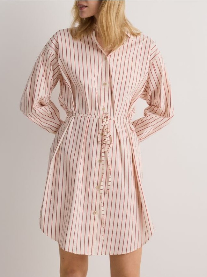 Koszulowa sukienka mini - wielobarwny