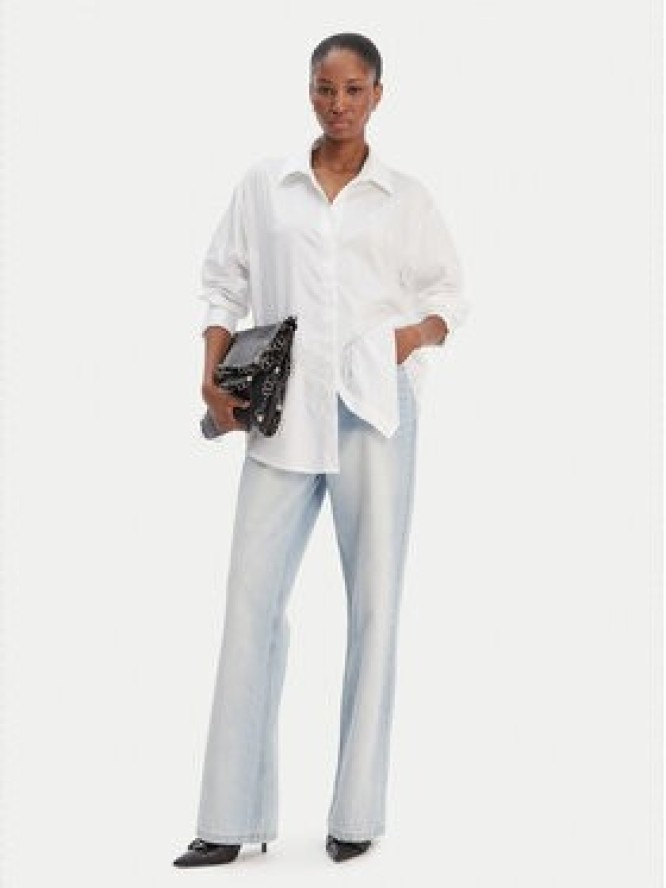 Guess Koszula W6RH57 WAF10 Biały Oversize