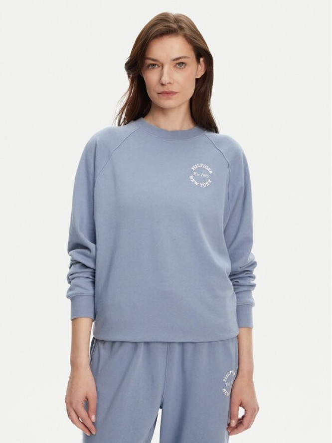Tommy Hilfiger Bluza UW0UW05792 Niebieski Regular Fit
