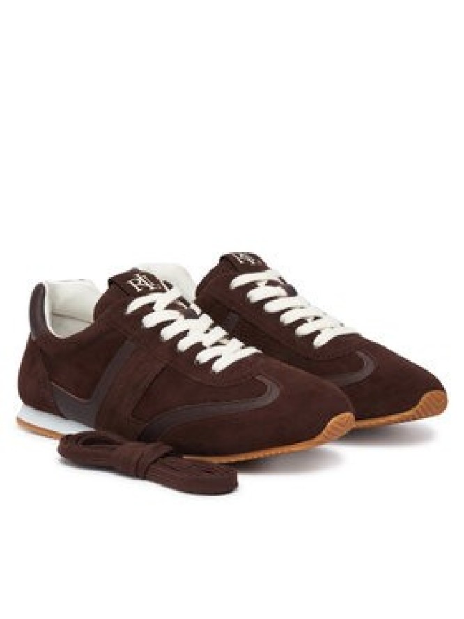 LAUREN RALPH LAUREN Sneakersy Dani Lw Prfl Sk Ltl 802P15837007 Brązowy