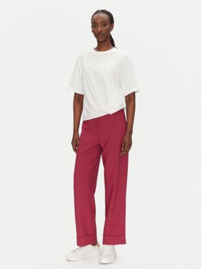 ONLY Spodnie materiałowe Casey 15338822 Fioletowy Cropped Fit