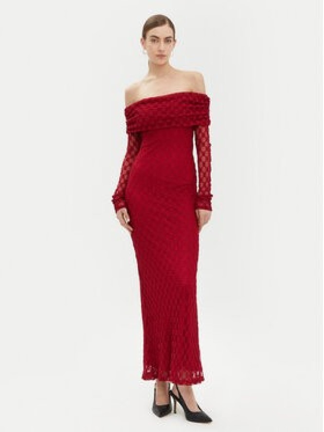 Bardot Sukienka wieczorowa 59776DB Czerwony Regular Fit