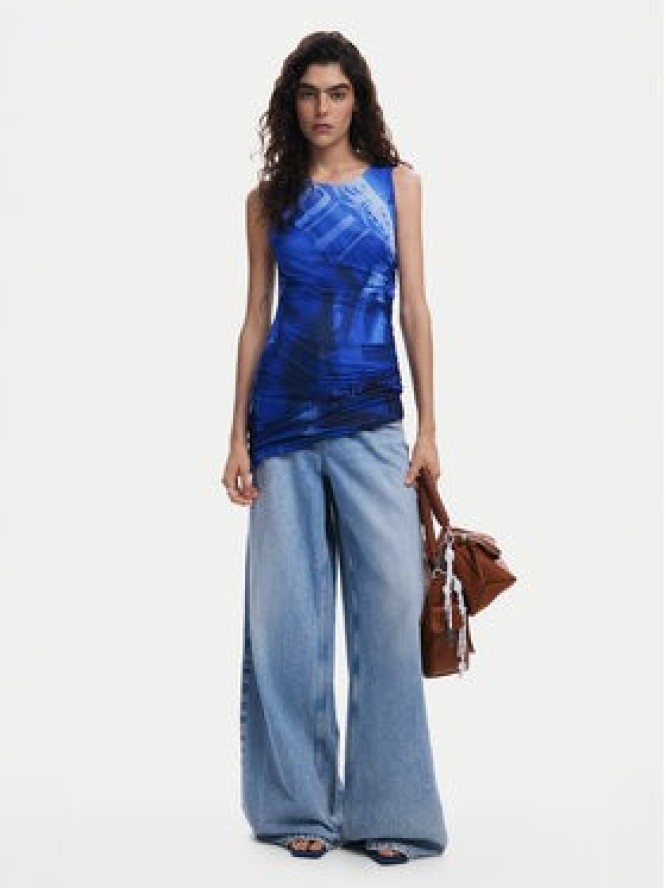 Desigual Sukienka codzienna Bratislava 25SWVK47 Niebieski Slim Fit