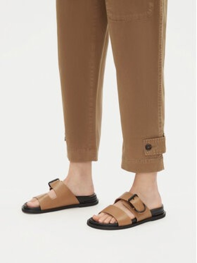 Badura Klapki FLOWER-LT778-93 Brązowy