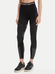 United Colors Of Benetton Legginsy 3SW63F04I Czarny Slim Fit