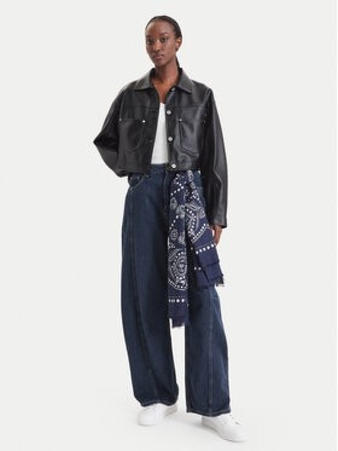 HUGO Jeansy 50567482 Granatowy Boyfriend Fit
