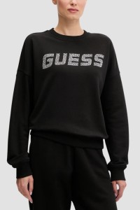 GUESS Czarna damska bluza Primula, Rozmiar XL