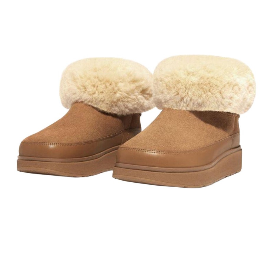 Dwustronne Śniegowce Damskie GenFF Mini Shearling
