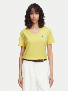 Beverly Hills Polo Club T-Shirt P-SS26W-TS5165188 Żółty Regular Fit
