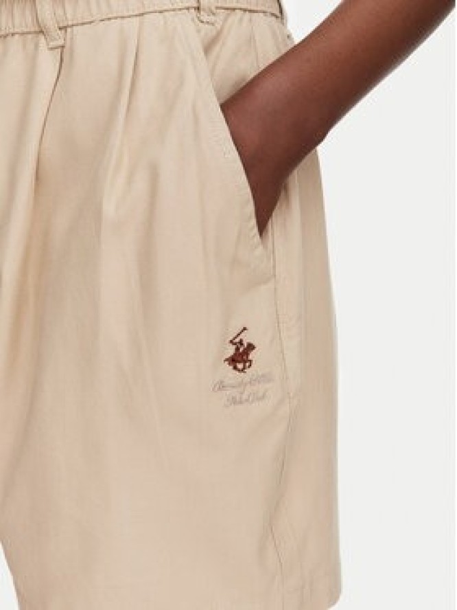 Beverly Hills Polo Club Szorty materiałowe P-SS26W-B576580-VF Beżowy Regular Fit