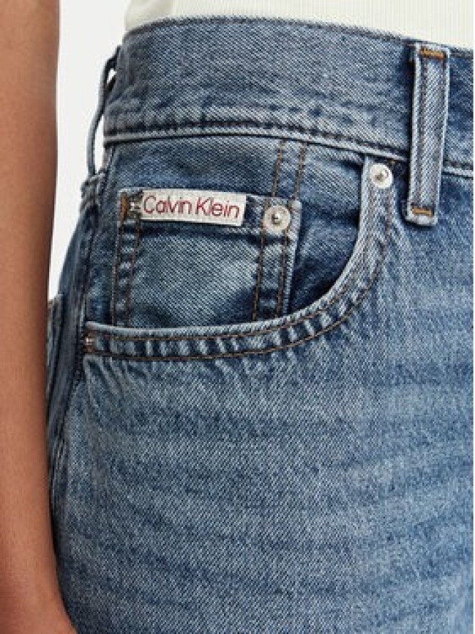 Calvin Klein Jeans Jeansy LV047G912G Granatowy Relaxed Fit