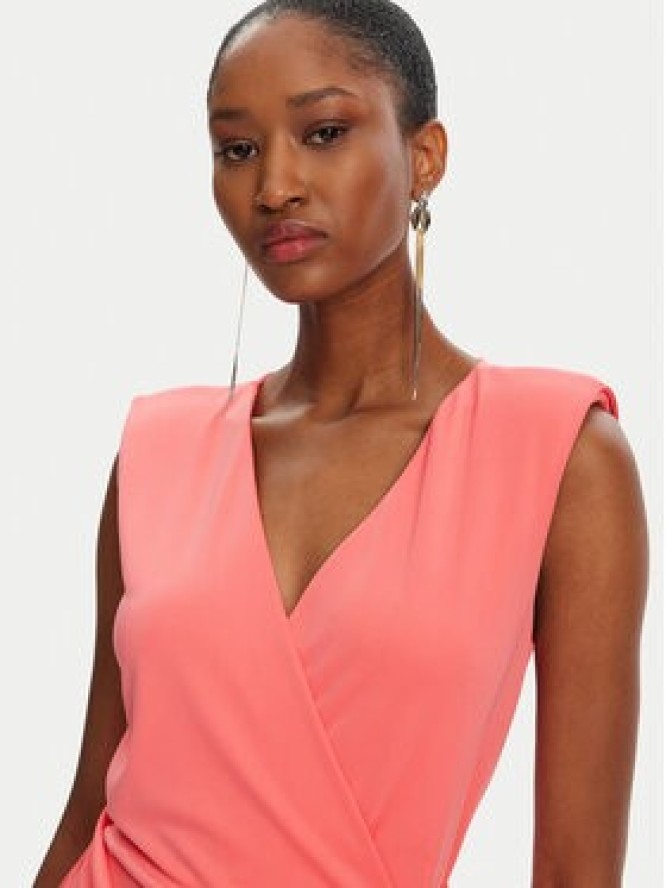 Patrizia Pepe Sukienka koktajlowa 2A2918/J280-R854 Koralowy Regular Fit