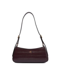 Calvin Klein Torebka Ck Croc Small LV04F3283G Bordowy
