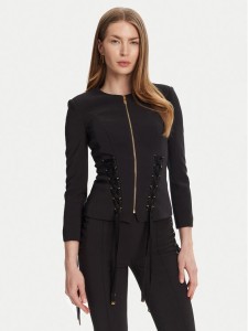 Elisabetta Franchi Marynarka GI-135-51E2 Czarny Regular Fit