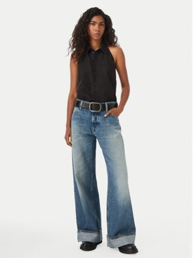 G-Star Raw Top Fluid D29383-E515 Czarny Regular Fit