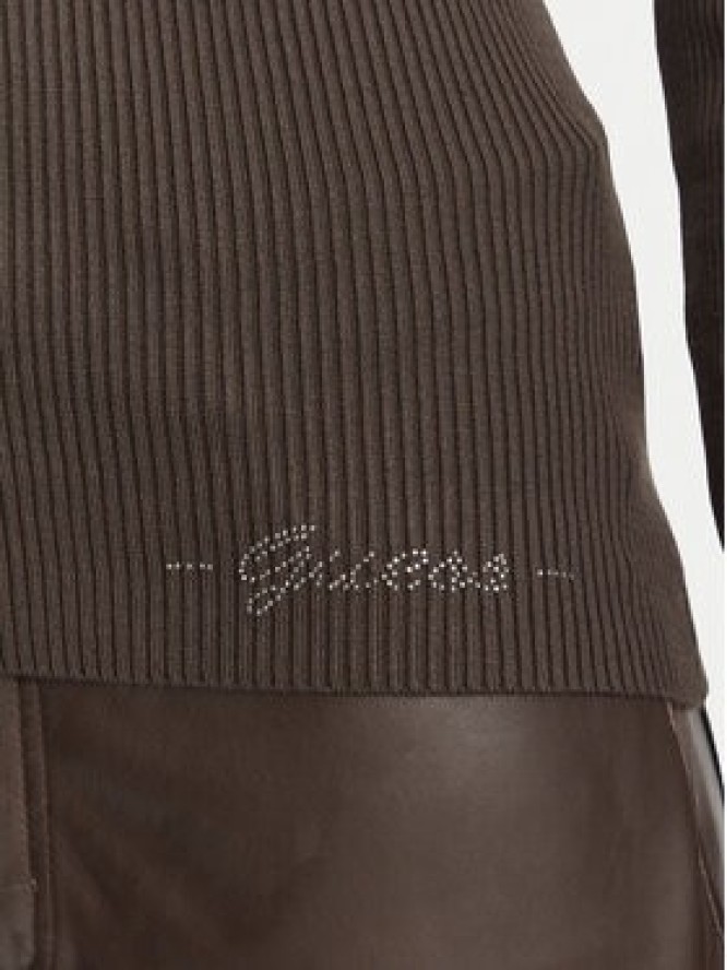 Guess Golf W6BR29 Z1417 Brązowy ciemny Slim Fit