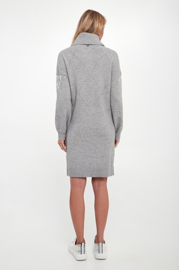 Sukienka swetrowa z golfem JOSEPH RIBKOFF