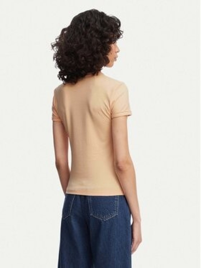 Lacoste T-Shirt TF5289 Pomarańczowy jasny Regular Fit