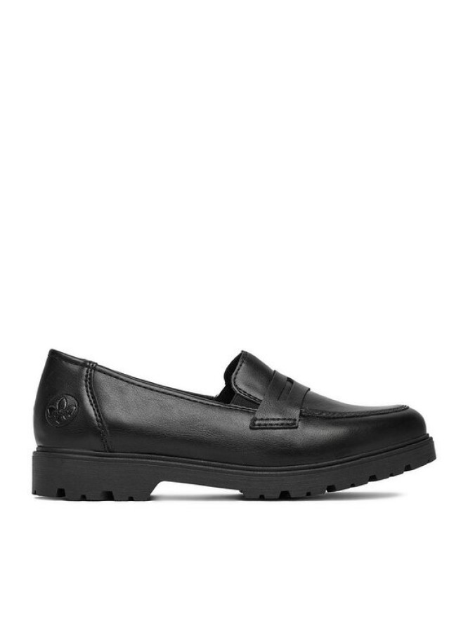 Rieker Loafersy 45560-02 Czarny