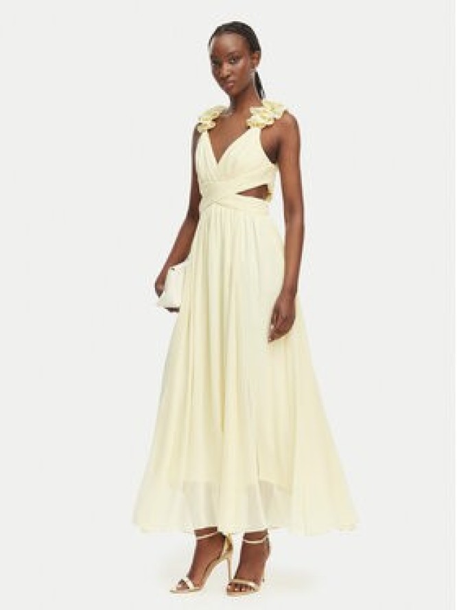 Morgan Sukienka wieczorowa 251-RISSAL Żółty Regular Fit