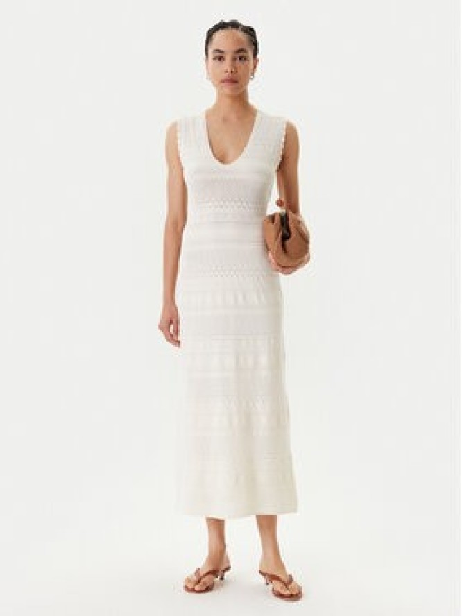 Morgan Sukienka dzianinowa 242-RMALISA Beżowy Slim Fit