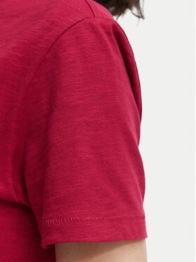 Beverly Hills Polo Club T-Shirt P-SS26W-TS6510 Bordowy Regular Fit