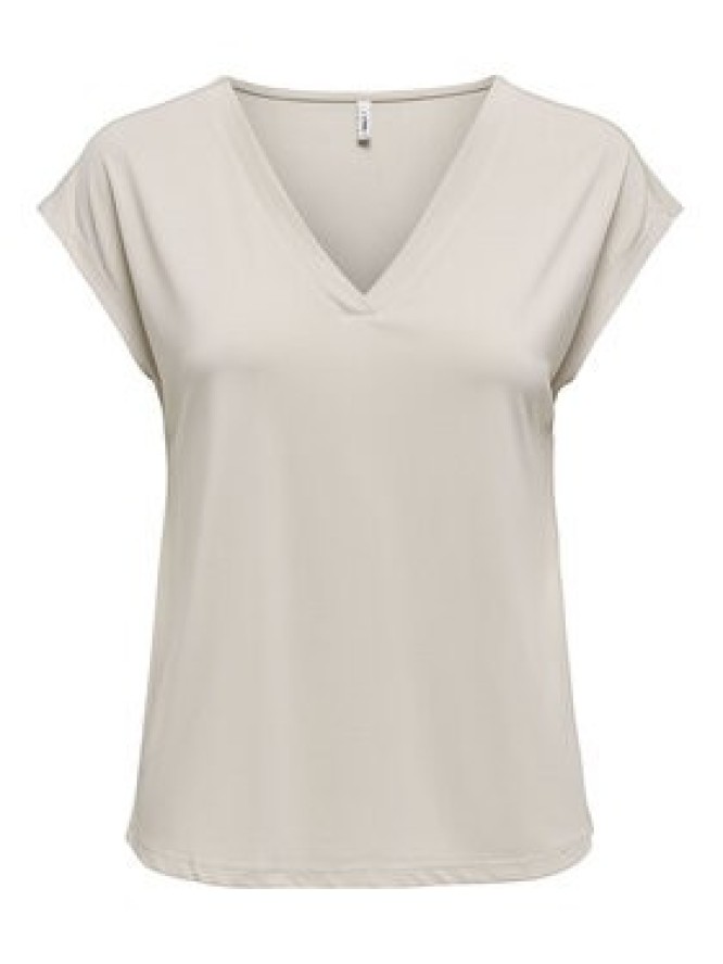 ONLY T-Shirt Free 15287041 Beżowy Regular Fit