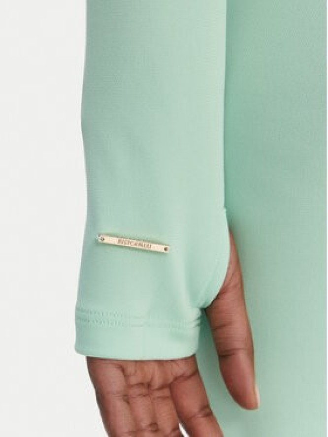 Just Cavalli Sukienka wieczorowa 80PAO922 J0253 Zielony Slim Fit