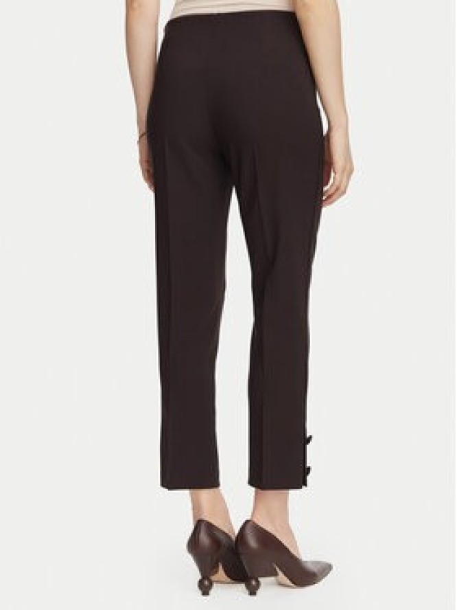 Rinascimento Spodnie capri CFC0130137003 Brązowy ciemny Slim Fit