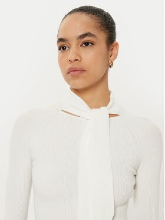 MAX&Co. Sweter 2516361051200 Biały Slim Fit