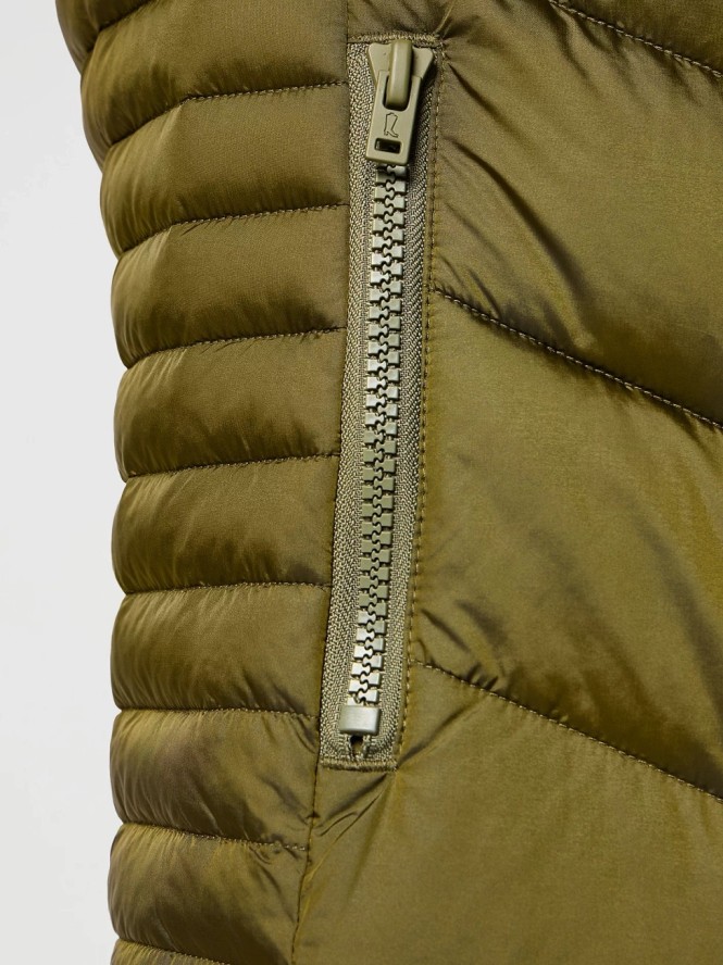 WRANGLER DAMSKA KURTKA ZIMOWA WRANGLER SHORT PUFFER JACKET IVY GREEN 112356502