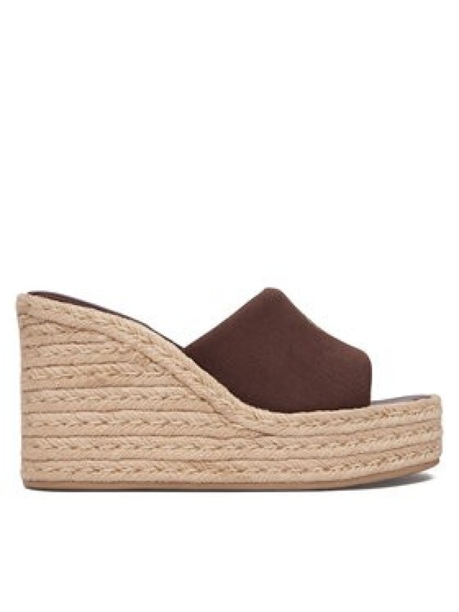 Calvin Klein Espadryle Wedge Espad 70 Canvas Mg HW0HW03282 Brązowy