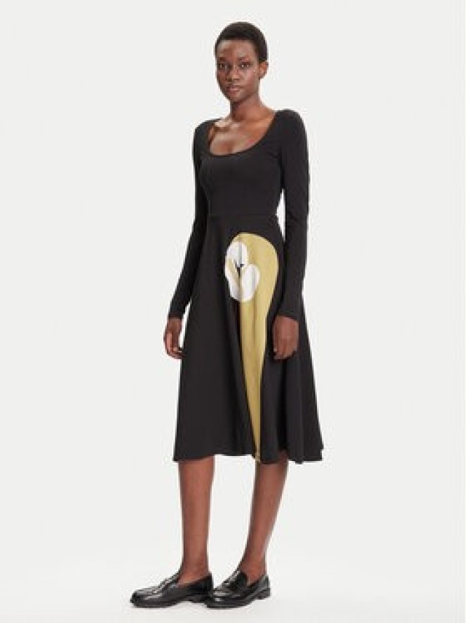 Desigual Sukienka codzienna Lirio 25WWVK29 Czarny Regular Fit