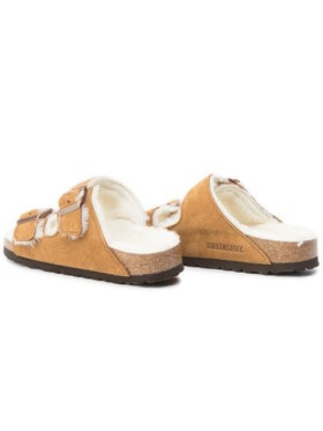 Birkenstock Kapcie Arizona Fur 1001135 Brązowy