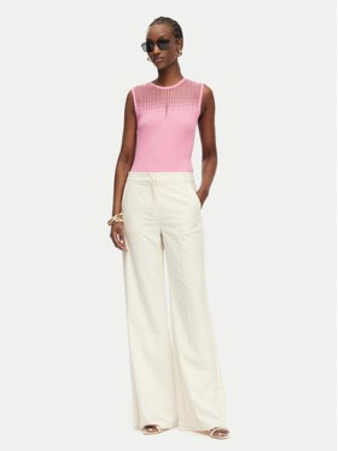 Rinascimento Top CFM0012239003 Różowy jasny Slim Fit