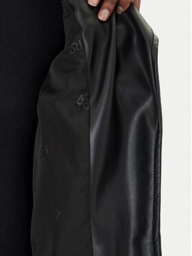 Rinascimento Kurtka z imitacji skóry CFC0124666003 Czarny Regular Fit