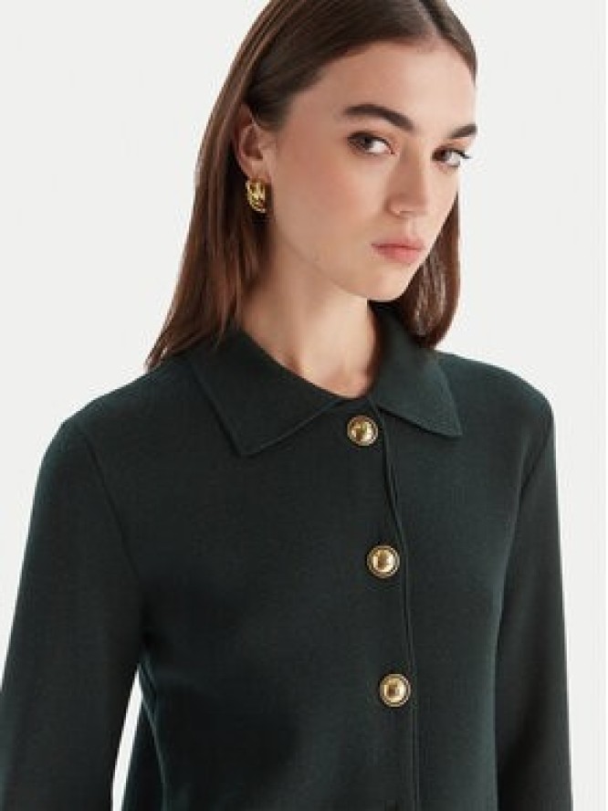 Luisa Spagnoli Sukienka dzianinowa Magilla 100109 Zielony Regular Fit