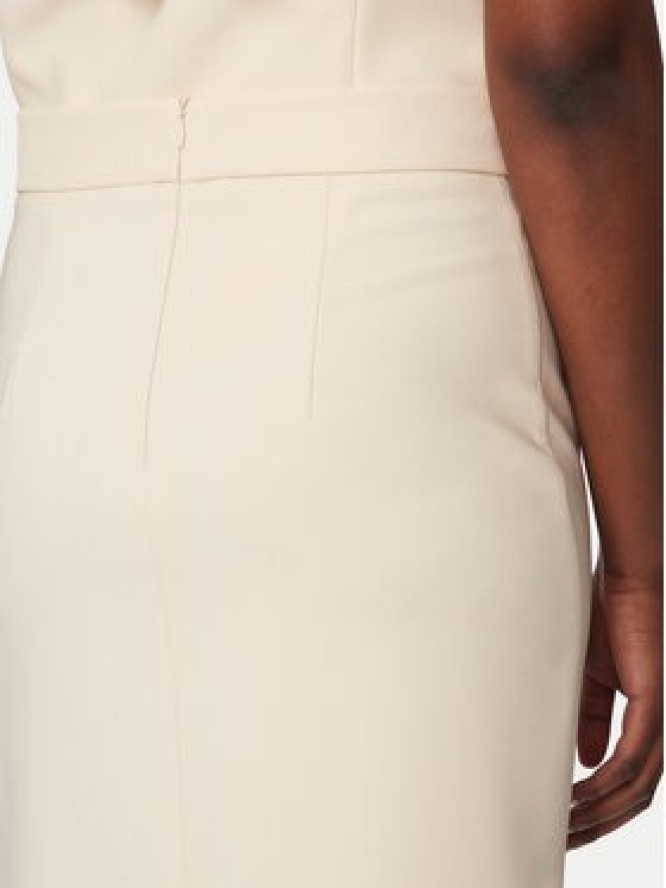 Rinascimento Spódnica ołówkowa CFC0128271003 Beżowy Slim Fit