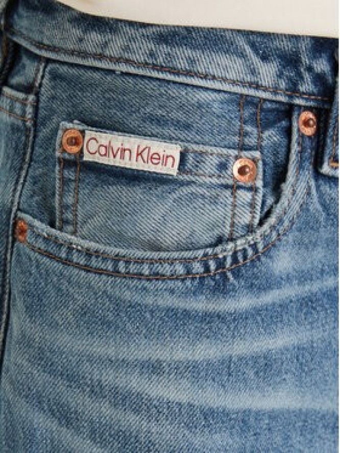 Calvin Klein Jeans Jeansy LV047F715G Szary Straight Fit