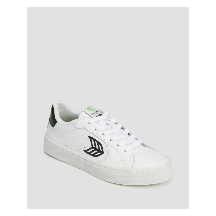 Sneakersy Cariuma Salvas White Leather Black Logo Unisex