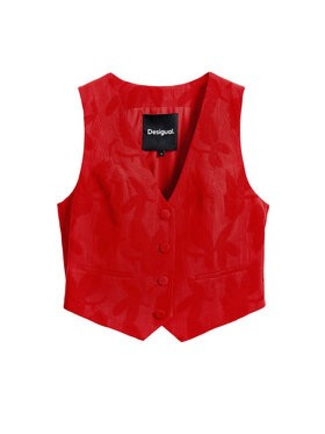 Desigual Kamizelka Portland 25SWEW24 Czerwony Regular Fit