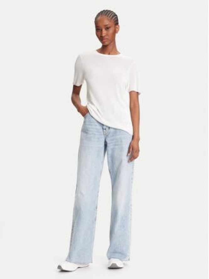 Calvin Klein Sweter LV044A307G Écru Regular Fit