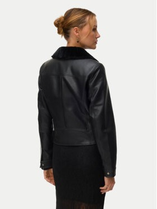 Vero Moda Kurtka z imitacji skóry Hailey 10250405 Czarny Regular Fit